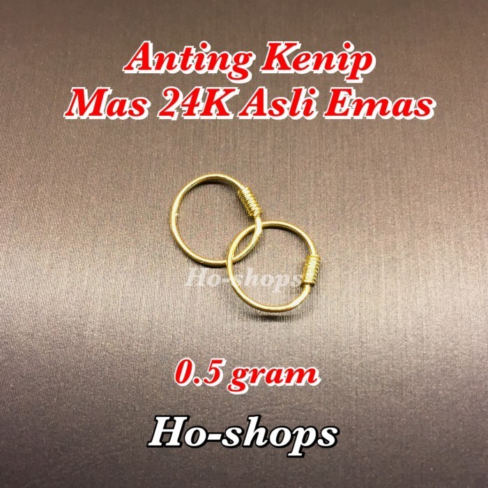 ANTING BAYI 24K ASLI EMAS 0.5GRAM