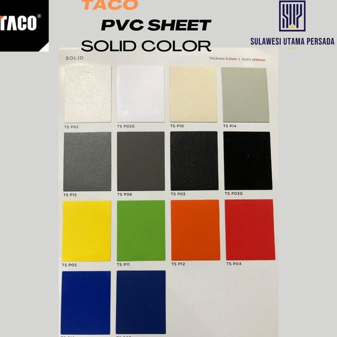 Buruan serbu] Taco Pvc Sheet / Taco PVC solid color
