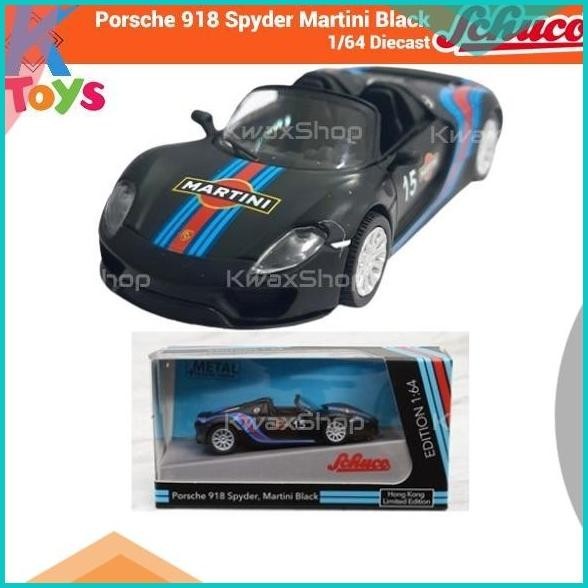 Schuco Porsche 918 Spyder Martini Black #15 - 1/64 Diecast 16novz3 too