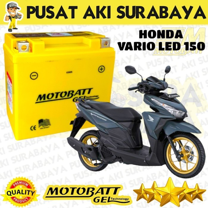 BEBAS ONGKIR - PUSAT AKI SURABAYA AKI KERING TERBAIK MTZ6S MOTOBATT GEL AKI VARIO 150