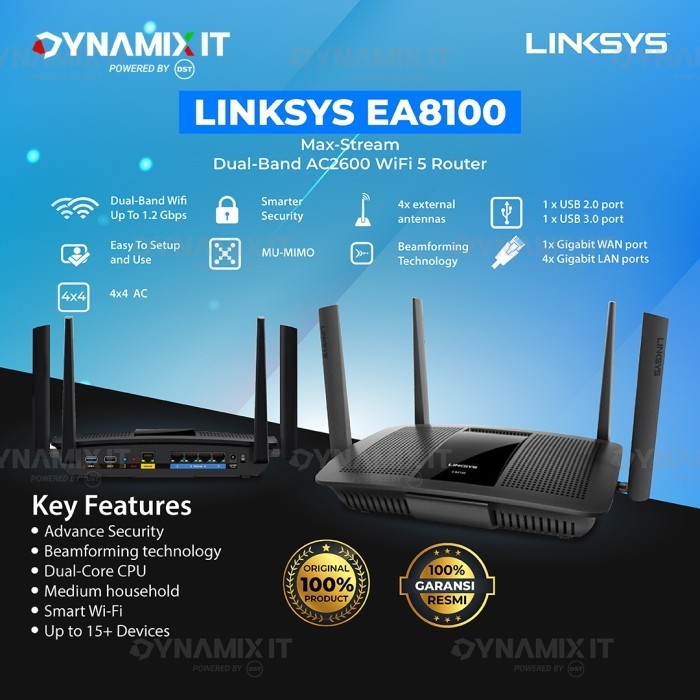 Linksys EA8100 Max-Stream AC2600 Wireless Router - EA8100-AH