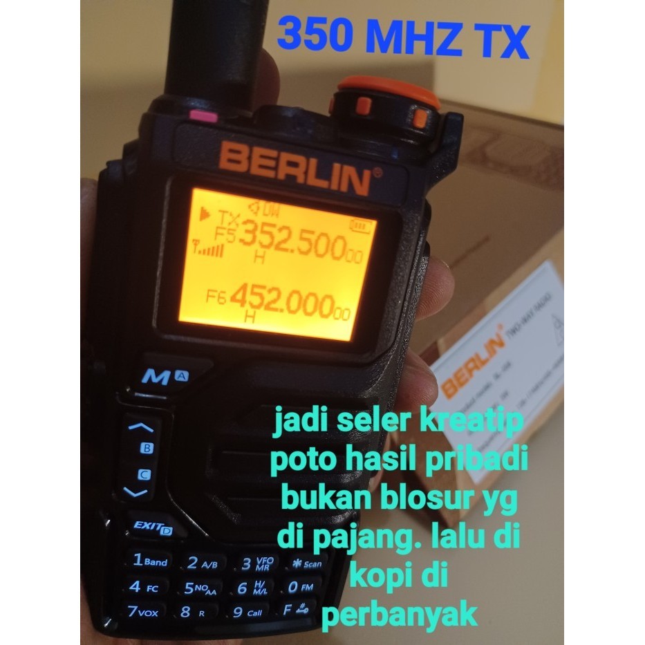 HT BERLIN BL-558 WALKIE TALKIE ORIGINAL UNLOCK SEMUA FREQUENCI