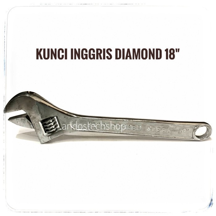 BEBAS ONGKIR - Kunci Inggris 18 / Kunci Bago 18 Merk Diamond