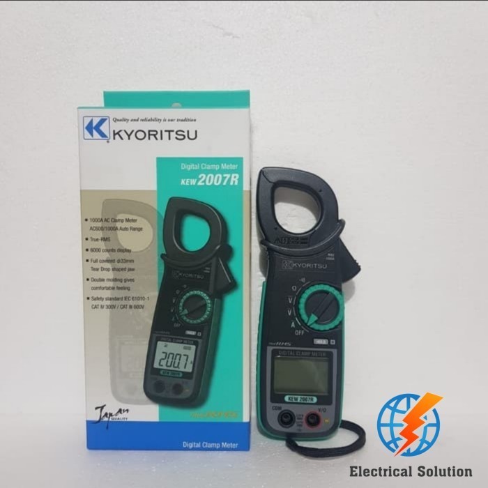 TERMURAH - TANG AMPERE KYORITSU 2007R / DIGITAL CLAMP METER KEW KYORITSU 2007R