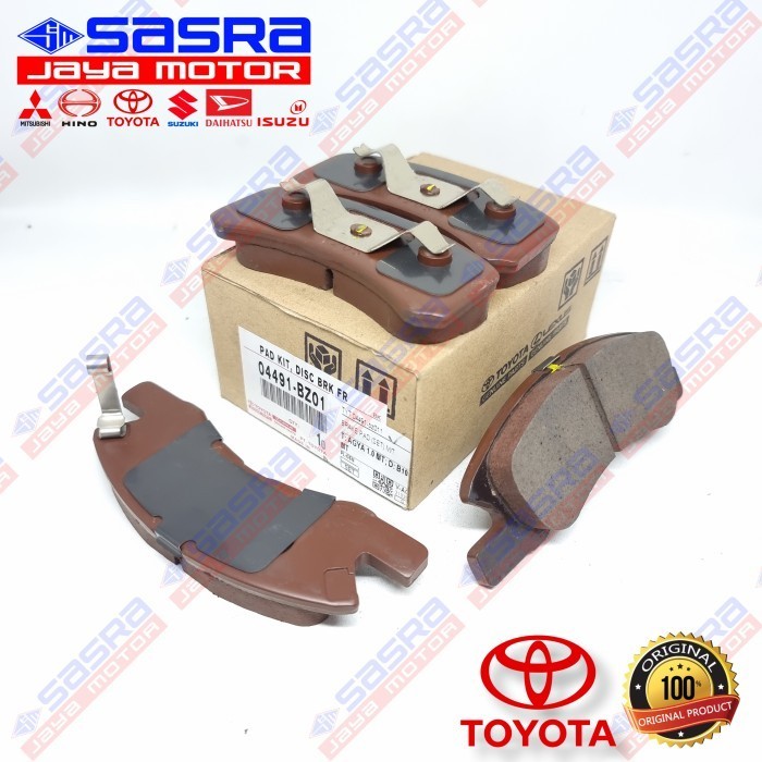 Brake Pad ORI AGYA/AYLA 1.0 Manual (Sebelum 2023) Toyota Genuine Parts TYT.04491-BZ011 Kampas Rem De