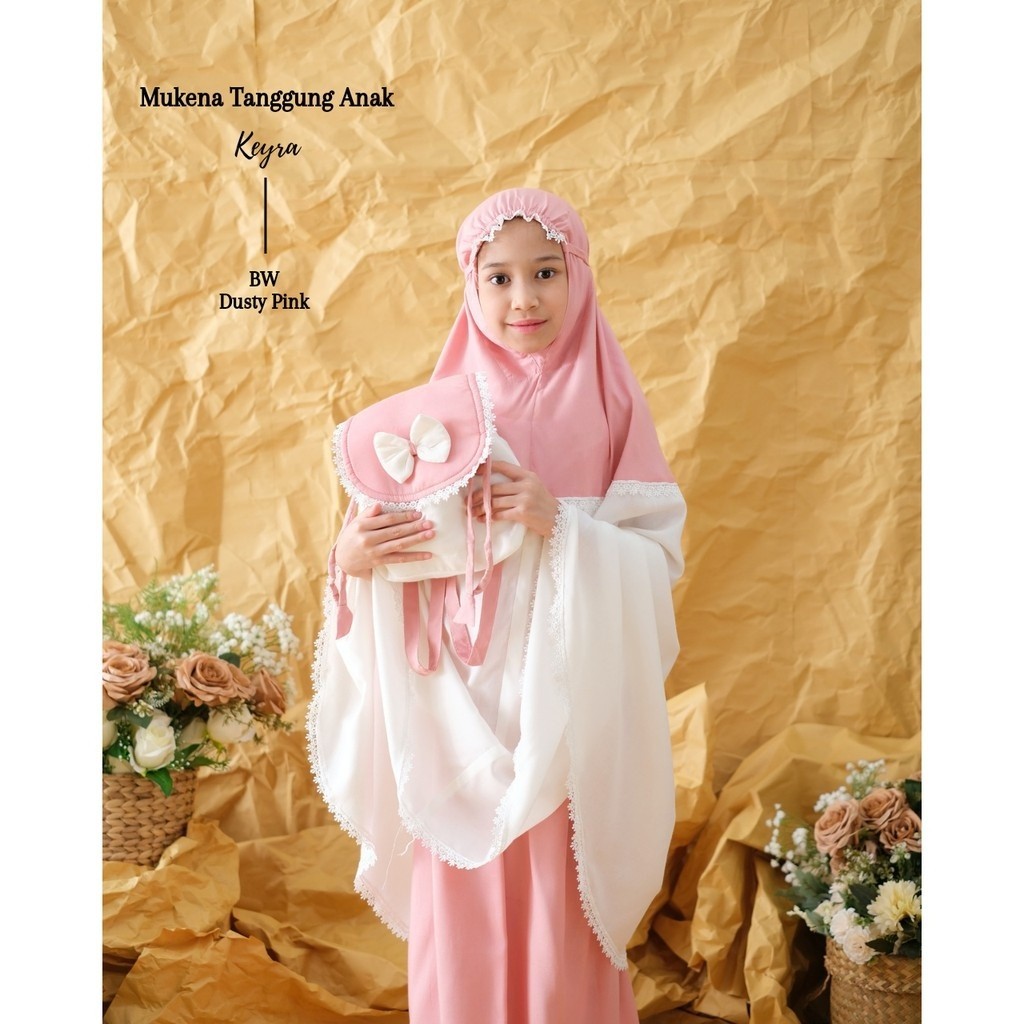 Mukena Anak Umur 10 Sampai 12 Perempuan 7 8 Tahun 3 4 5 6 2 Rukuh2In1 Resleting Lembut Travelling Mi
