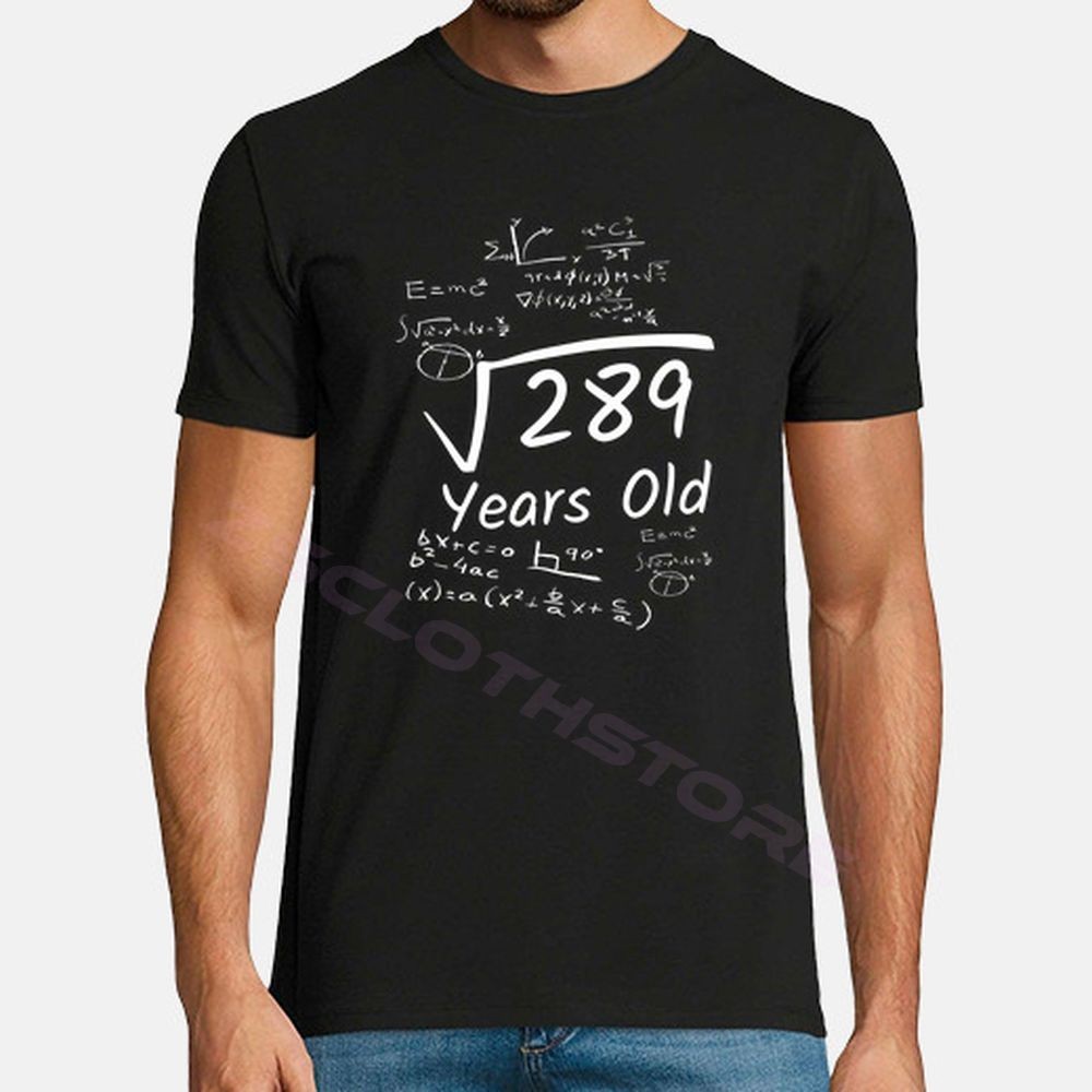 Kaos Custom Popular 17th Birthday Square Root Of 289 5556