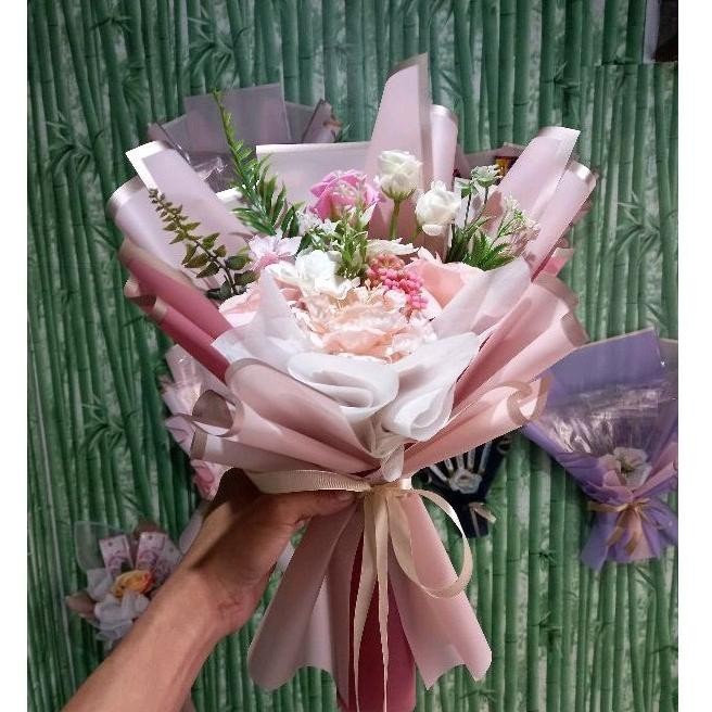 Termurah Bouquet Flower Korean Style Artificial - Buket Bunga Bunga Ucapan Kado Pacar Kado Wisuda Pe