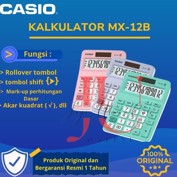 

Best! Kalkulator Casio MX-12B ,.