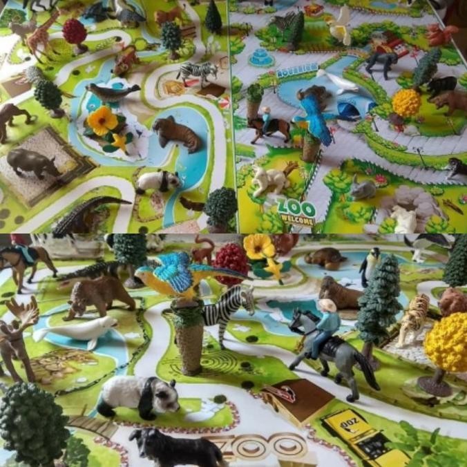 Map Diorama Maket Kebun Binatang Miniatur Hewan | Tokonisaya