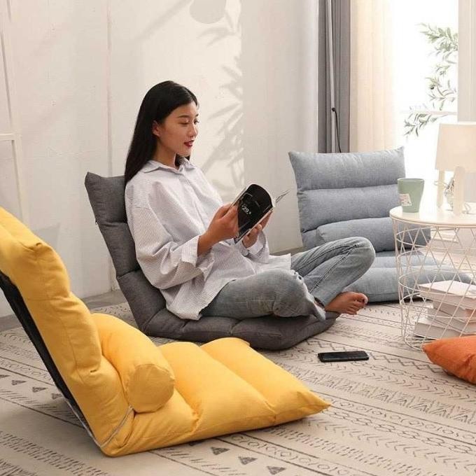 Sofa Lesehan Tatami Kursi Lantai Lipat Sandaran Santai Malas Gerak WS4