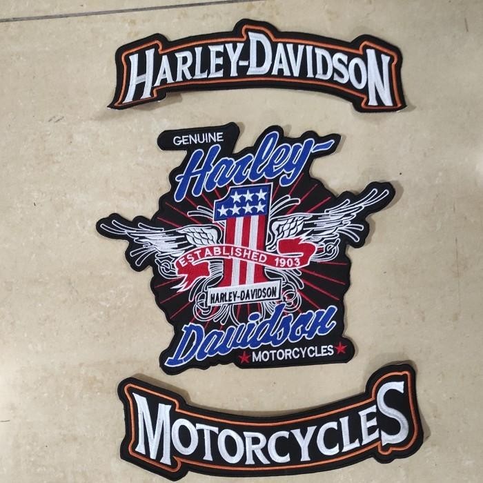 Emblem Bordir Computer Harley Davidson
