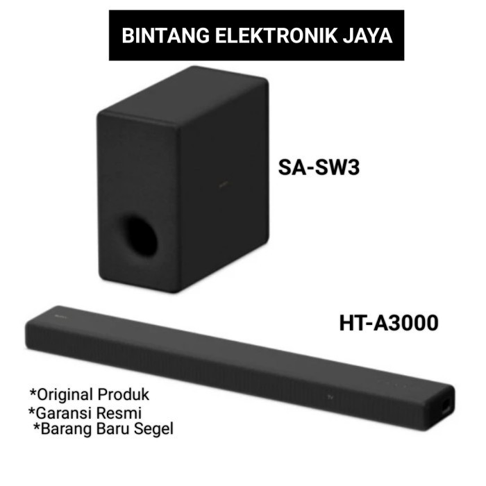 SONY SOUNDBAR HT A3000 / HT-A3000 BUNDLE SUBWOFER SONY SA-SW3