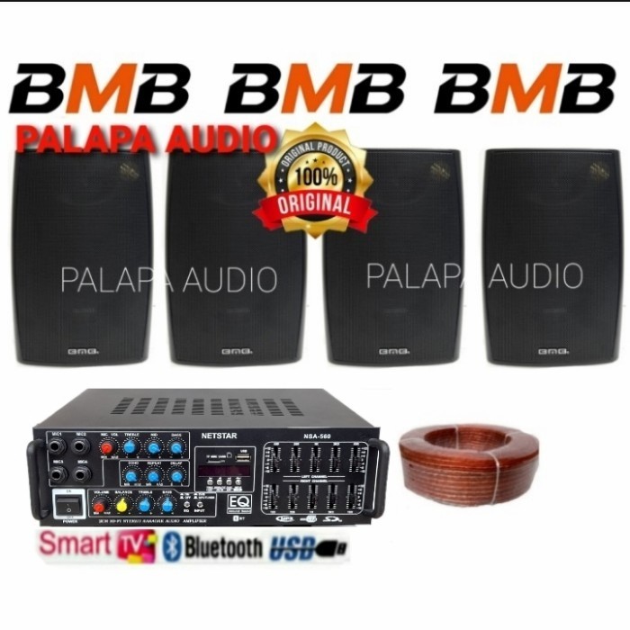 PAKET SPEAKER BMB SOUND CAFE , RESTO , AULA (4 SPEAKER)