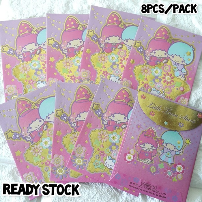

Ampao Amplop isi 8 Little Twin Stars Flower Sanrio Original Bellvin Store