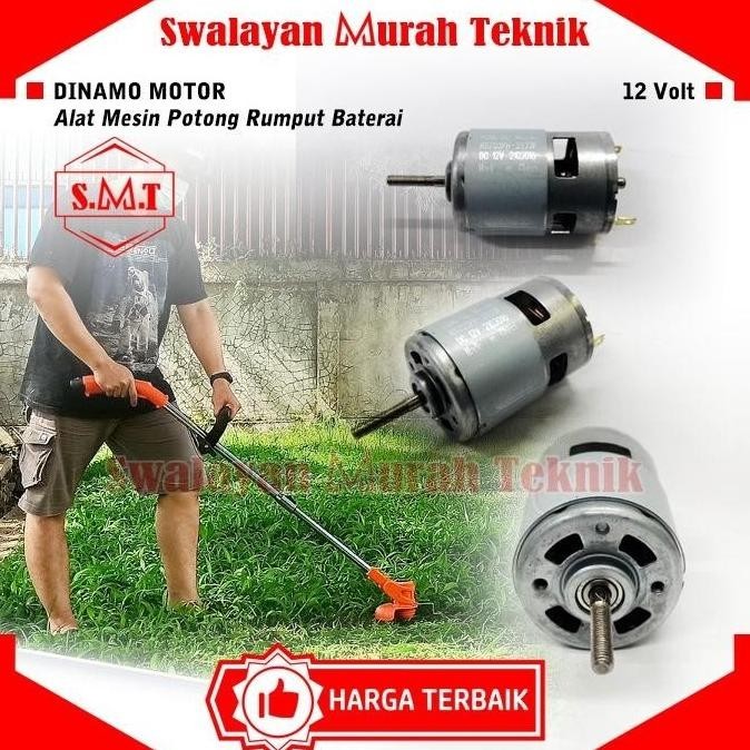 Dinamo Motor Alat Mesin Potong Rumput Baterai 12Volt Batery Cordless