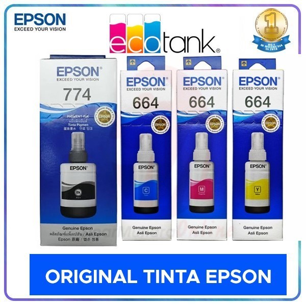 PROMO TINTA EPSON PRINTER L 1455 ( 1 SET) #ORIGINAL