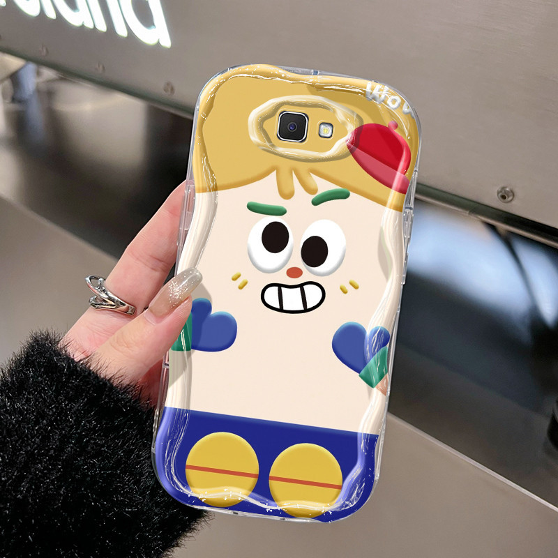 Casing Hp Samsung J7 Prime J7 Prime 2 J2 Prime Case lucu pola boneka HP Casing ganda pelindung Softc