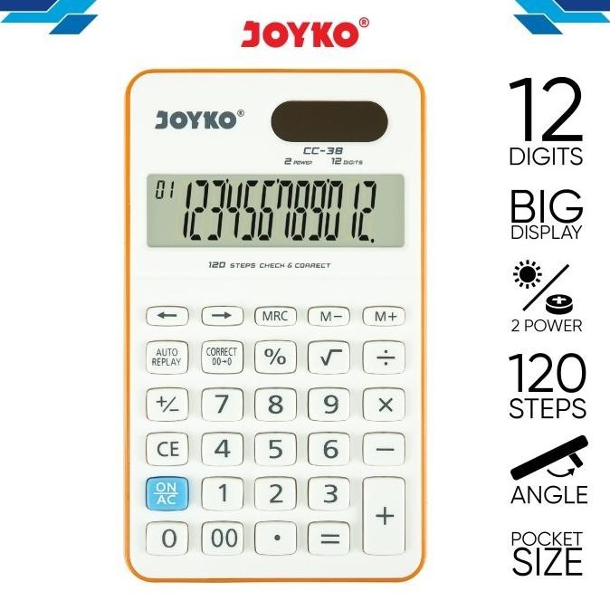 

Calculator / Kalkulator Joyko Cc-38 / 12 Digits / Check Correct
