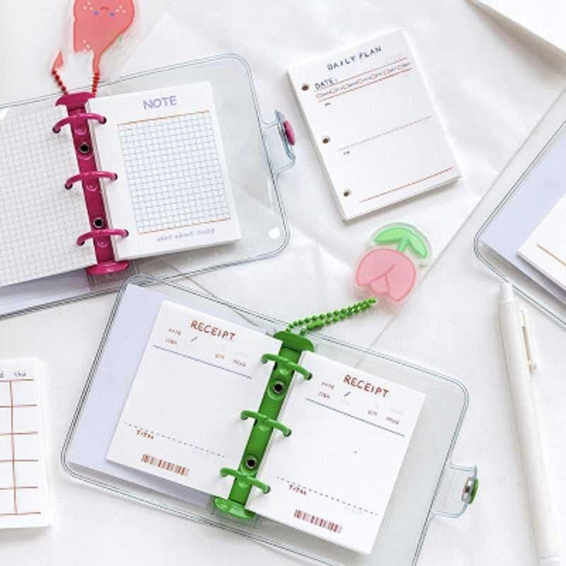 

JIANWU Kertas Binder A8 3 Lubang Loose Leaf Paper 60 Sheets - JW68