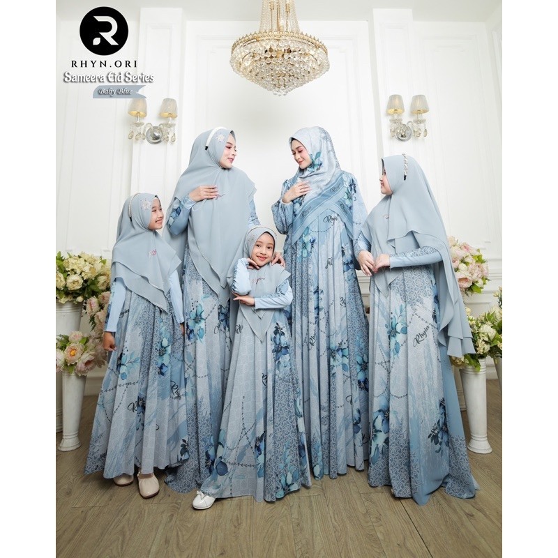 GAMIS SET MOM AND KIDS SAMEERA EID SERIES BY RHYN