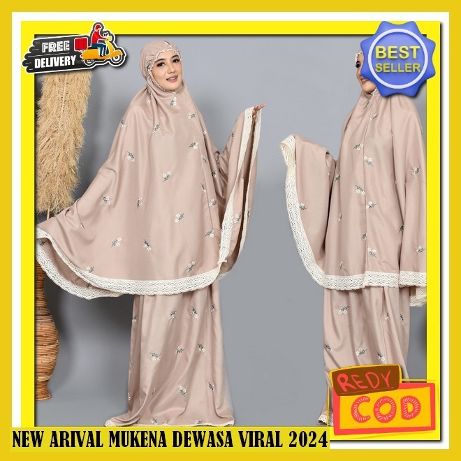 Rukuh Terusan Dewasa Bahan Adem Telekung Wanita Dwasa Mengkena Nagita Slavina Munkena Lebaran Kekini