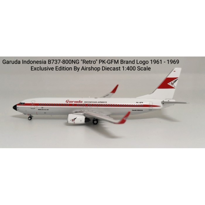 Garuda Indonesia B737-800NG Retro PK-GFM Exclusive Edition By Airshop