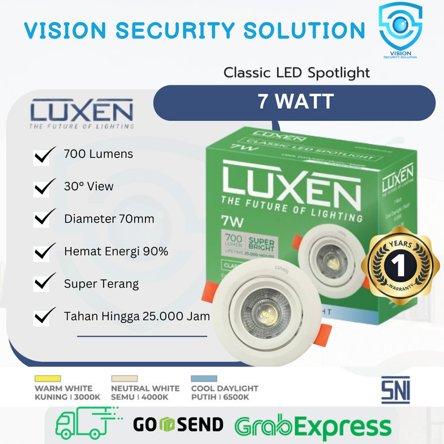 Luxen LED Classic Spotlight 7 Watt
