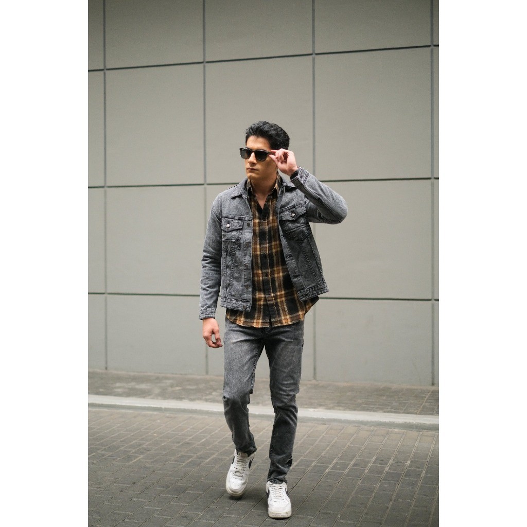 NEW LAUNCHING TERMURAH CELANA JEANS Weird Jeans - Dazzle Grey - Celana Jeans Pria Polos Skinny