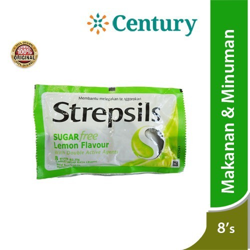 

Strepsils Sugar Free Lemon 8's / Permen pelega tenggorokan / Segar Hidung mampet / Candy / Bau mulut