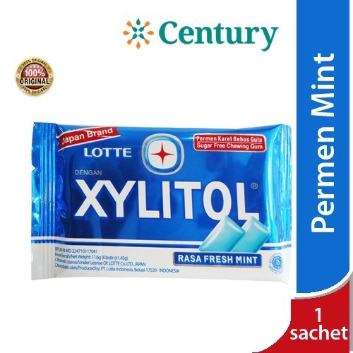 

Xylitol Fresh Mint Sachet / Permen Karet Candy Penyegar Tenggorokan / Bau Mulut