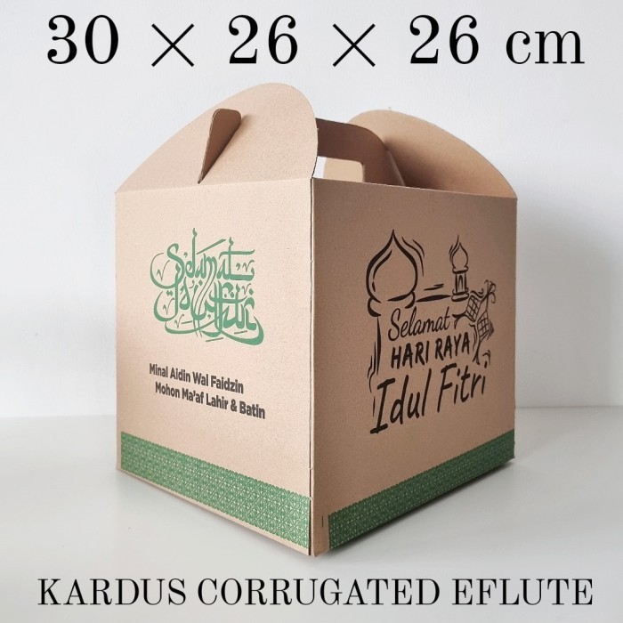 

Dus Packaging Parcel Lebaran Idul Fitri 30X26X26 / Gable Box Lebaran 070