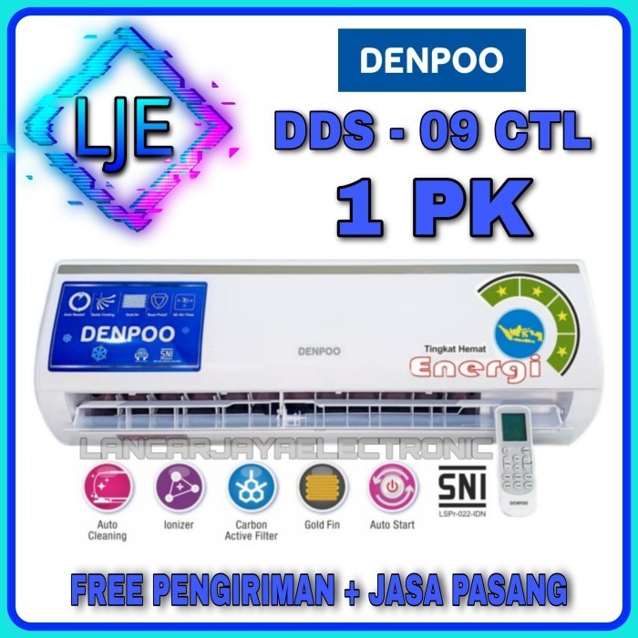 Ac Split Low Watt 1 Pk Platinum Seris Denpoo Dds 09 Ctl Termurah