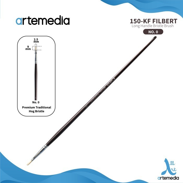 

Terlaris Arte Brown 150Kf Bristle Brush Filbert Promo Terbaru