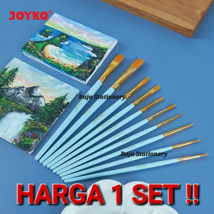 

Terlaris Joyko Brush Set Acrylic / Set Kuas Lukis Cat Air Akrilik Poster Br-17 Promo Terbaru