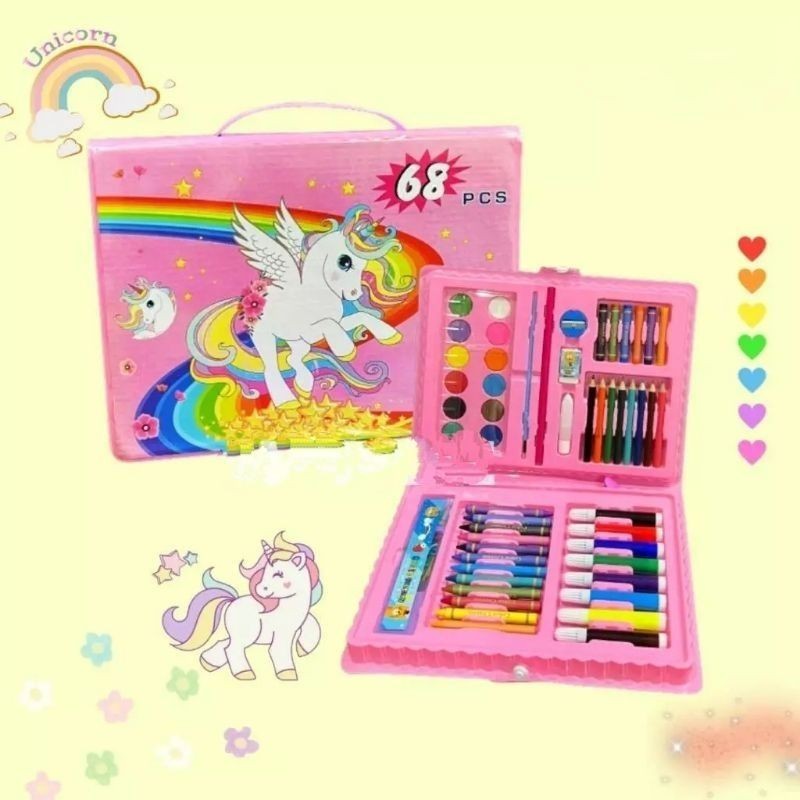 

Crayon Set 68 Pcs Art Set 68 Pcs Set Crayon Mewarnai Dan Melukis Anak