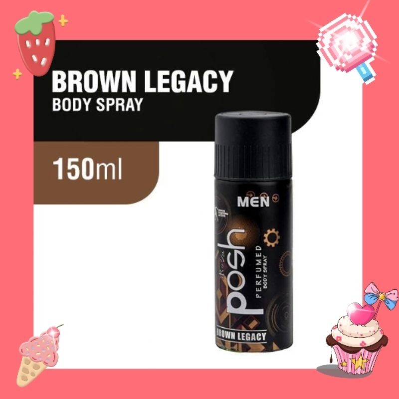 Bodyspray Posh men brown legacy 150ml
