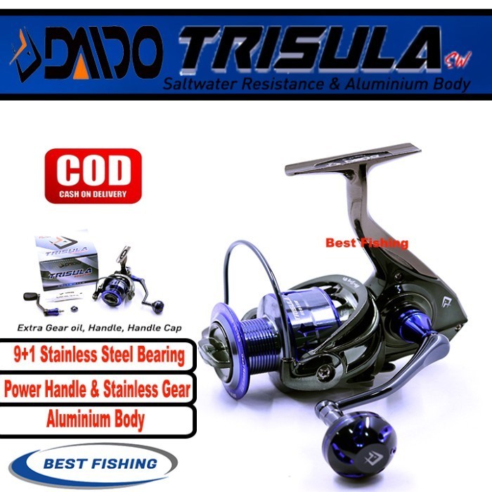 Reel Pancing Daido Trisula Sw Ukuran 1000 2000 3000 4000 6000