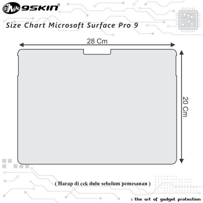 Skin Protector Surface Pro 9 3M Doff