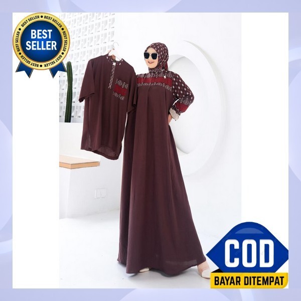 Baju Muslim Kopel Gamis Gmis Suami Istri Baju Sarimbit Satu Pasang Copel Suami Istri Kapelan Lebaran