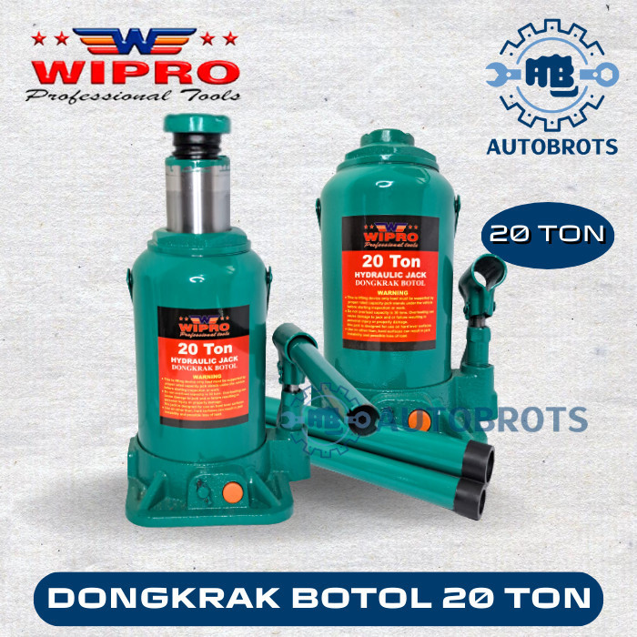 WIPRO Dongkrak Botol 20 Ton / Hydraulic Bottle Jack 20 Ton