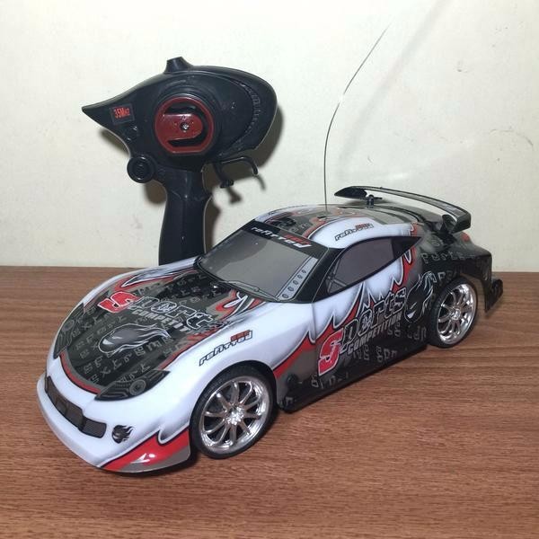 RC CAR DRIFT RALLY 1:18 SANZUAN 4WD SPORT COMPETITION MOBIL HITAM 4-WD