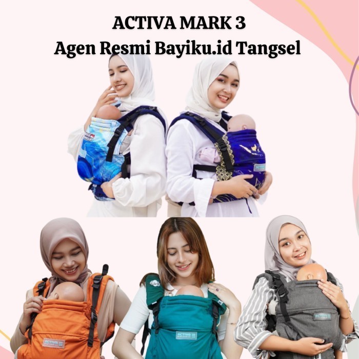 Terlaris Gendongan Activa Mark 3 - Original Bayiku.Id - Gendongan Bayi Activa Promo Terbaru