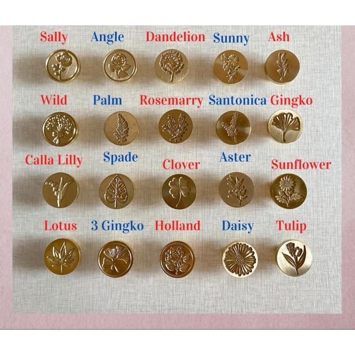 

Seal Wax / Wax Seal / Stempel Lilin Custom - D25Mm Termurah!!