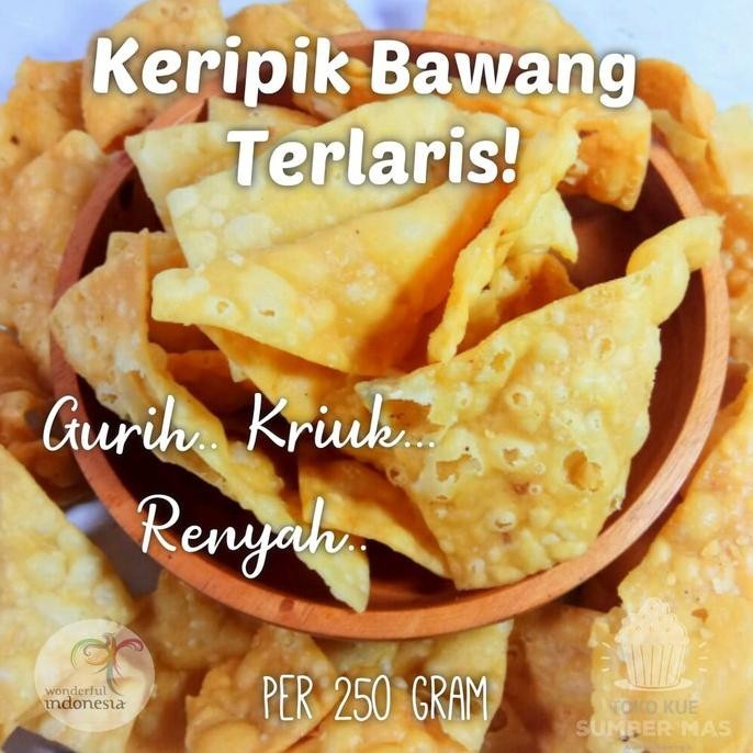 

Termurah KERIPIK BAWANG SPESIAL 500gr / CAMILAN KILOAN