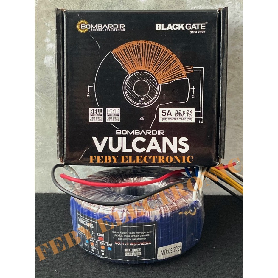 Terbaru Trafo Donat 5A 32V 24V Ct Vulcans Travo Toroid 5 Amper Bell Bgr Asli Promo Terlaris