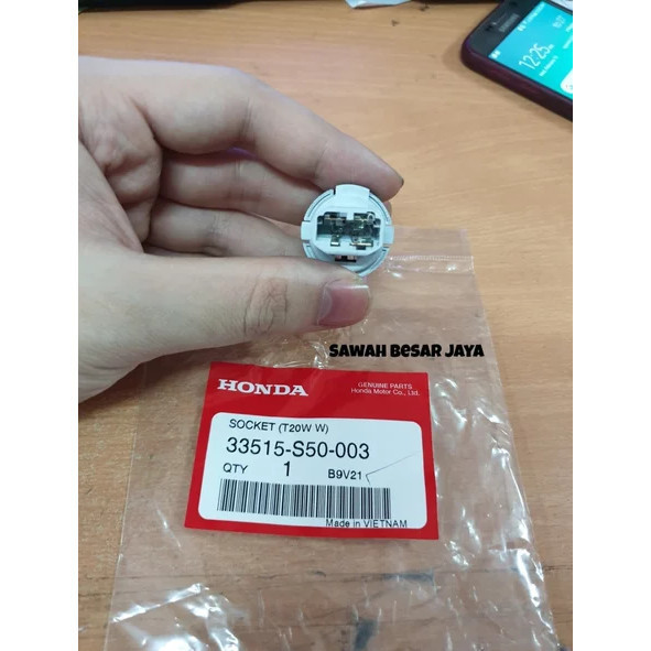 Ready Socket Soket T20 Bohlam Lampu Rem Belakang Stop Lamp Civic Fd Fb .