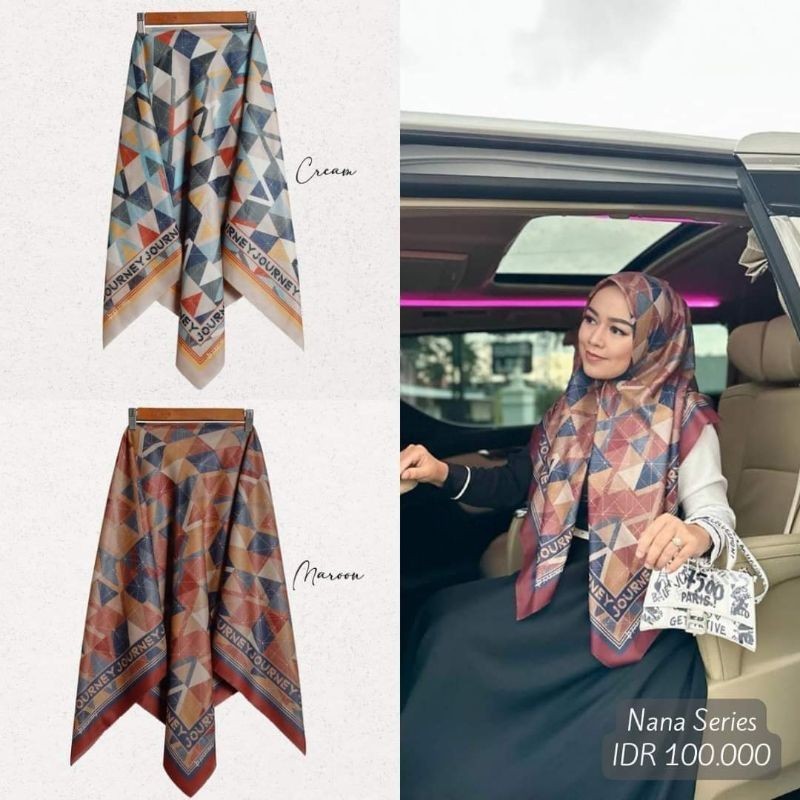 Jilbab JP Journey Scarves Nana Maroon