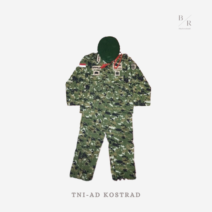 Jose Loreng Tni Ad-Kostrad / Baju Loreng Tni-Ad Kostrad /Baju Tentara Anak