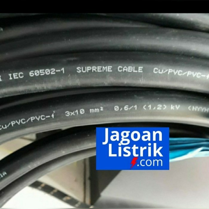 Kabel Listrik Serabut NYYHY 3x10 Supreme Potongan per meter NYYHY 3x10